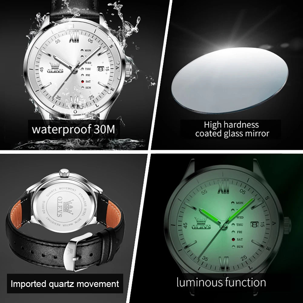 Reloj de Cuarzo OLEVS 2931 para Hombre con Movimiento Japonés
