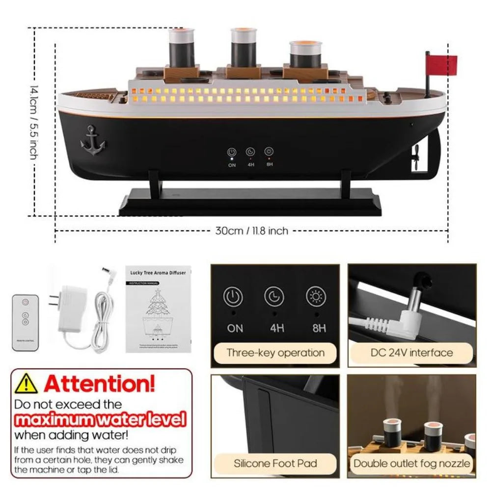 Humidificador Titanic con Control Remoto 250ml