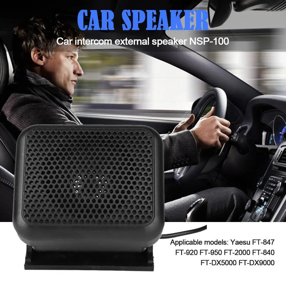 NSP-100 Mini altavoz externo interfaz de altavoz altavoz de coche 3,5mm bidireccional para Yaesu FT-847 FT-920 FT-950 FT-2000 móvil de coche