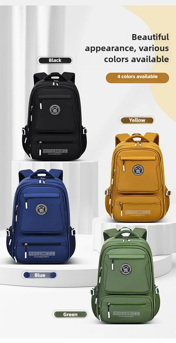 Mochila de escuela secundaria primaria, mochilas escolares para adolescentes, mochila para estudiantes de secundaria, mochila de viaje deportiva de gran capacidad para hombre
