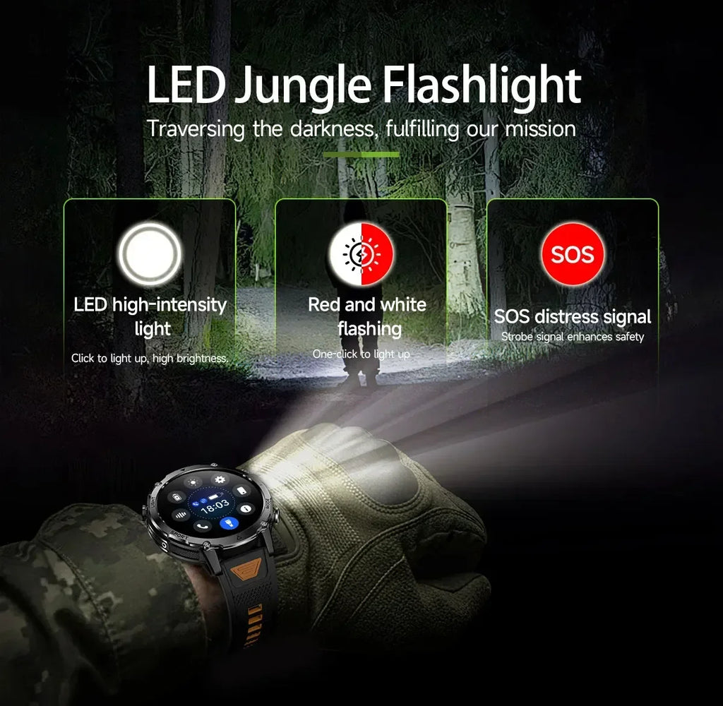Reloj Inteligente TANK Ultra 1400mAh Militar
