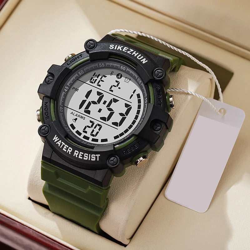 Reloj Digital Deportivo Resistente al Agua Hombre