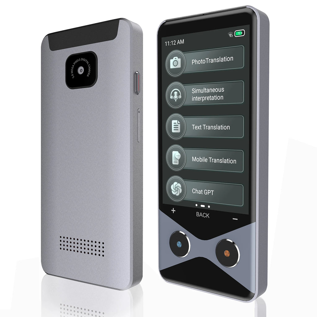 Traductor V9000 de 3,7 pulgadas, 4G/WIFI/hotspot, procesador Qualcomm, RAM 1G + ROM16G, compatible con 137 idiomas, cámara HD estándar de 5 megapíxeles