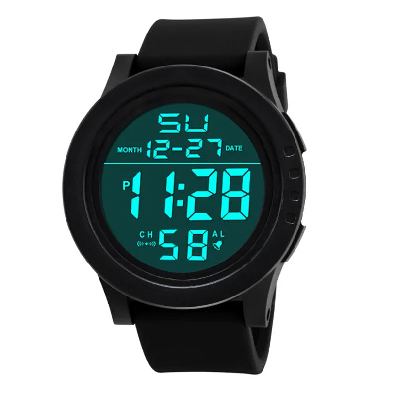 Reloj Digital para hombre, reloj deportivo para exteriores, reloj de pulsera militar multifunción resistente al agua, reloj electrónico automático para hombre