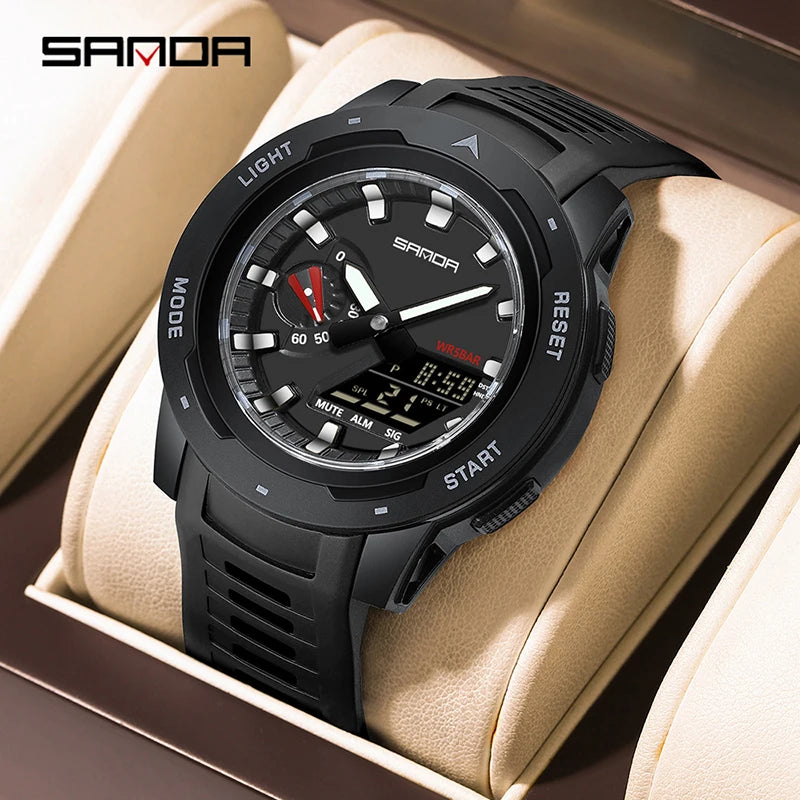 Reloj Deportivo SANDA LED Doble Pantalla para Hombre