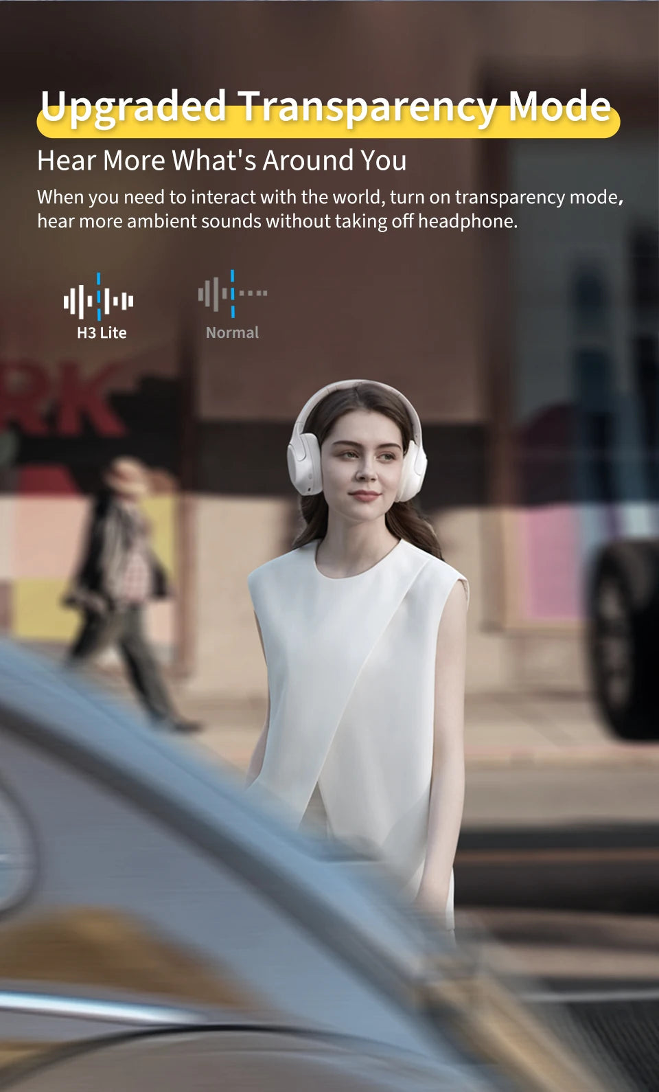 QCY H3 Lite Auriculares ANC Bluetooth 5.3 60H