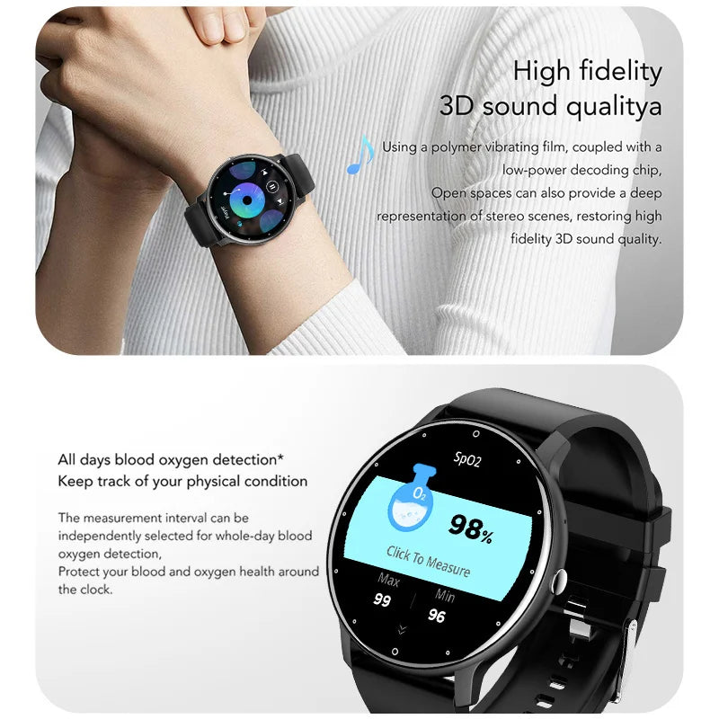 Reloj Inteligente LIGE Pantalla Táctil IP67
