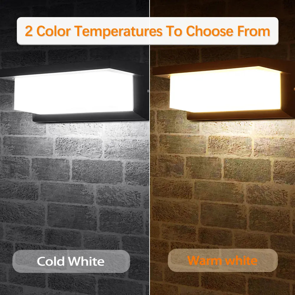 Aplique de Pared LED Moderno Negro IP65 25W para Interior