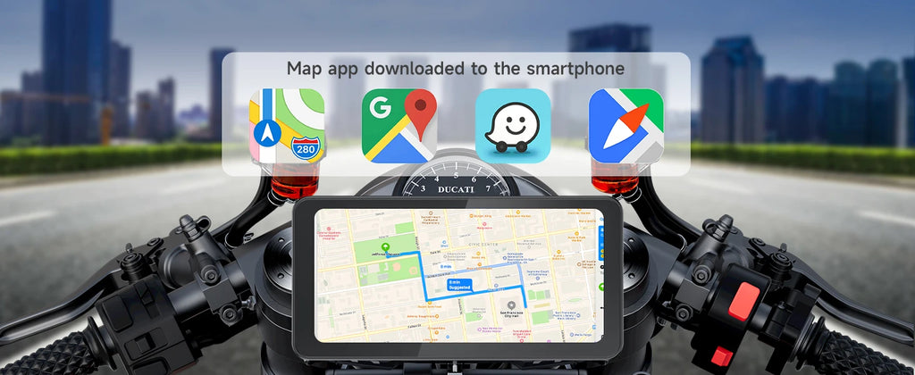 6,25 pulgadas portátil motocicleta inalámbrica Apple Carplay/Android Auto GPS navegador pantalla táctil Spedal CL871