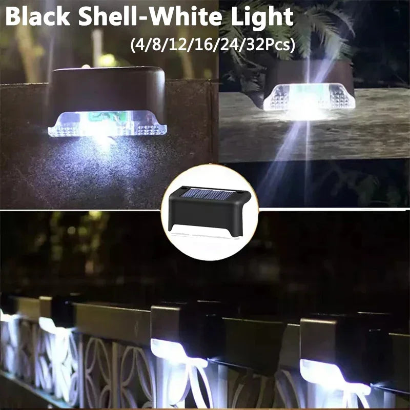 Luces Solares LED Impermeables para Jardín Patio y Escaleras