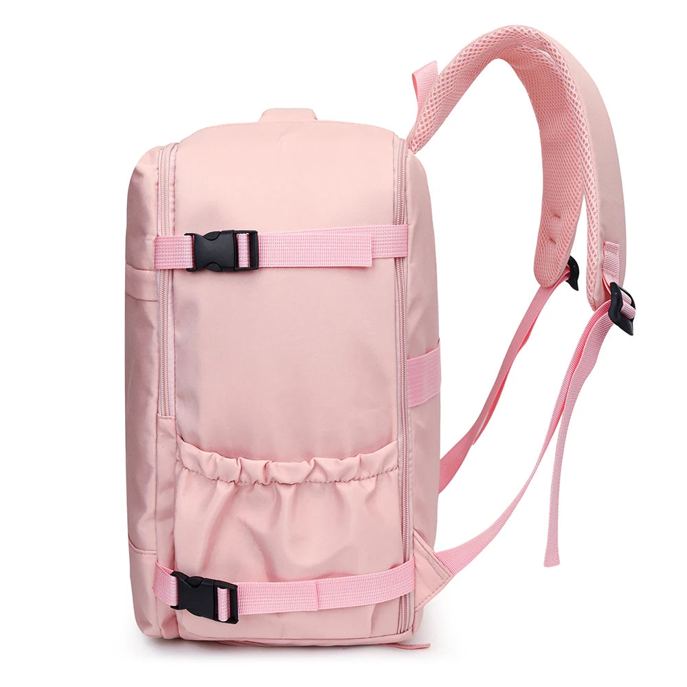2 Piezas 180 °     Conjunto de Mochila y Bolso Tote de Apertura Total, Equipaje de Mano de Gran Capacidad Aprobado por Aerolíneas para Viajes y Uso Diario