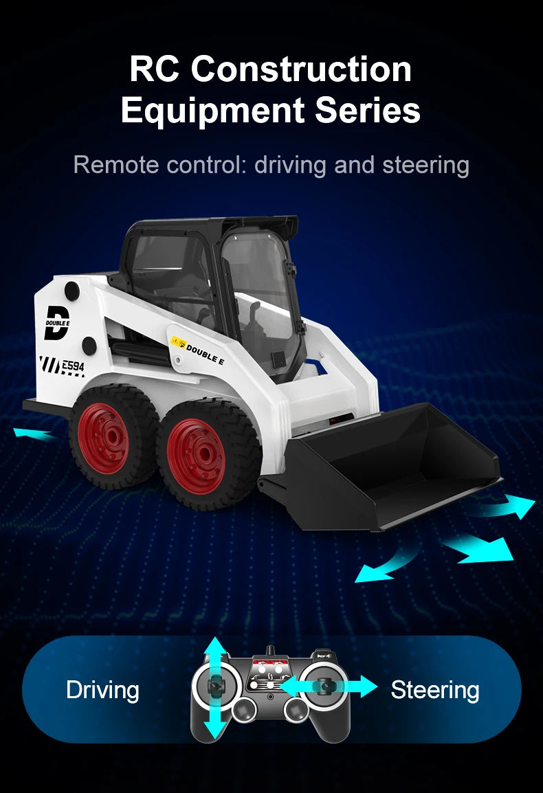 Excavadora RC 1:14 Doble E594 Control Remoto 360° con LED