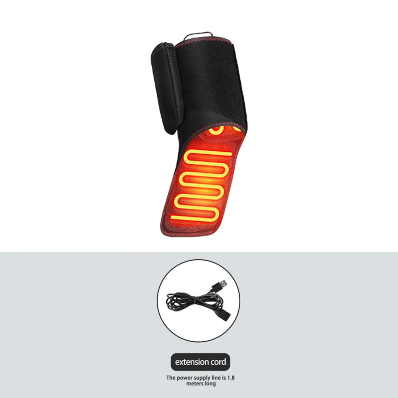Masajeador Eléctrico de Tobillo con Calor, 3 Niveles de Ajuste - Relajación Muscular y Comodidad para las Articulaciones del Tobillo - Cuidado de los Pies para Entusiastas del Fitness y Personas Mayores