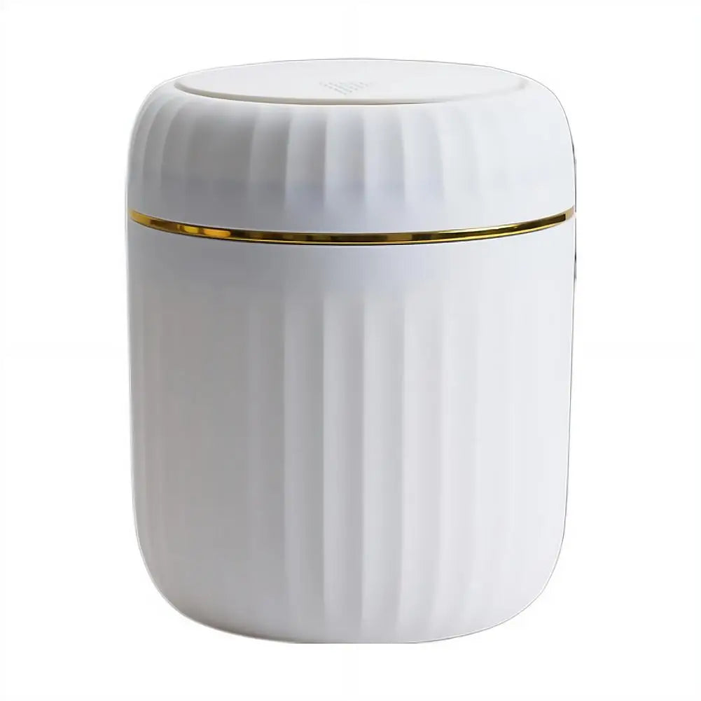 Mini bote de basura de escritorio, contenedor de basura de plástico duradero con tapa, organizador de basura para dormitorio, oficina, escritorio, suministros para el hogar