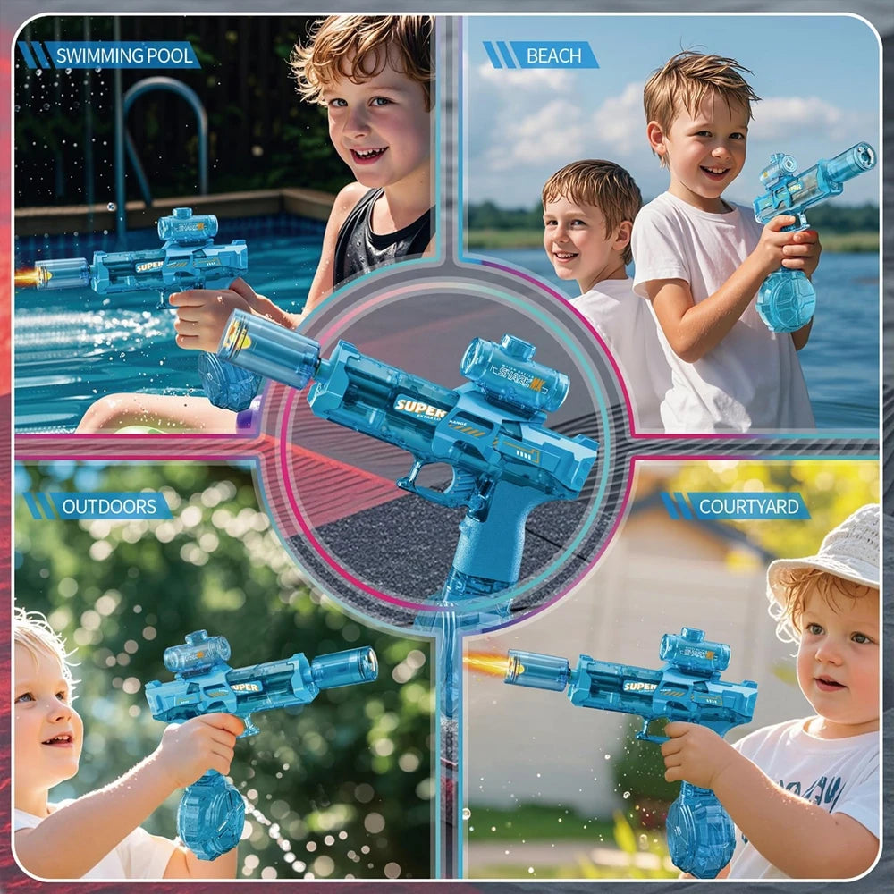 Pistola de Agua Eléctrica Automática para Verano Jardín Piscina