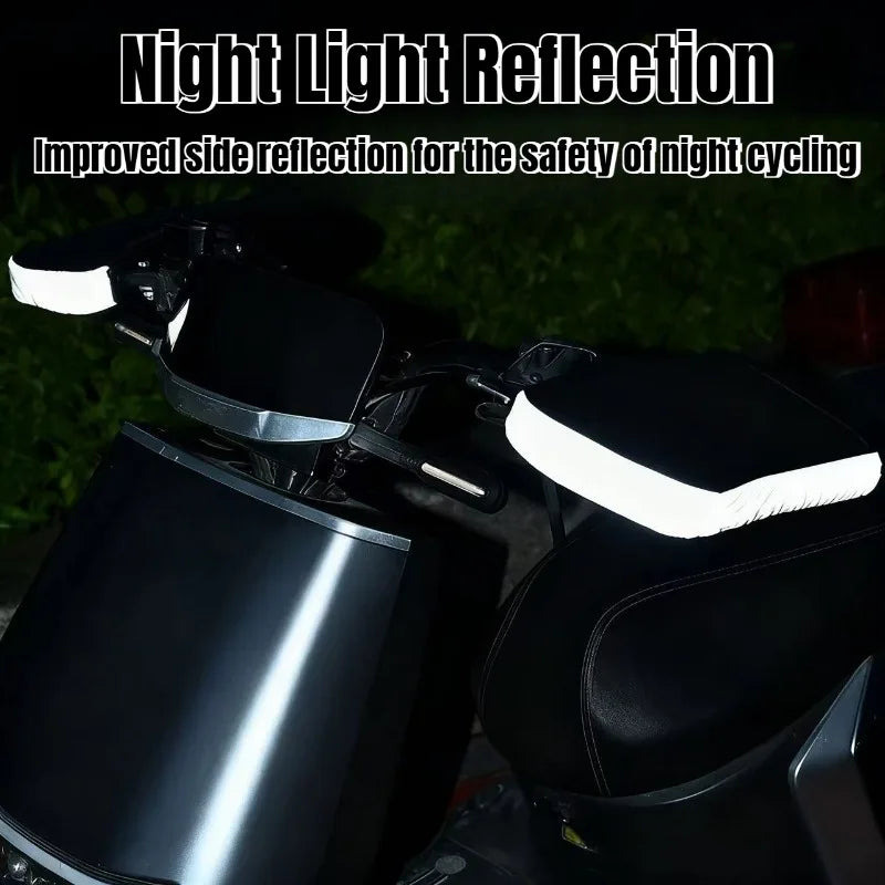 Manguitos para manillar de motocicleta, equipo de invierno, guantes más cálidos, manguitos impermeables, cubierta para mango de bicicleta, cubiertas para manos, calentadores