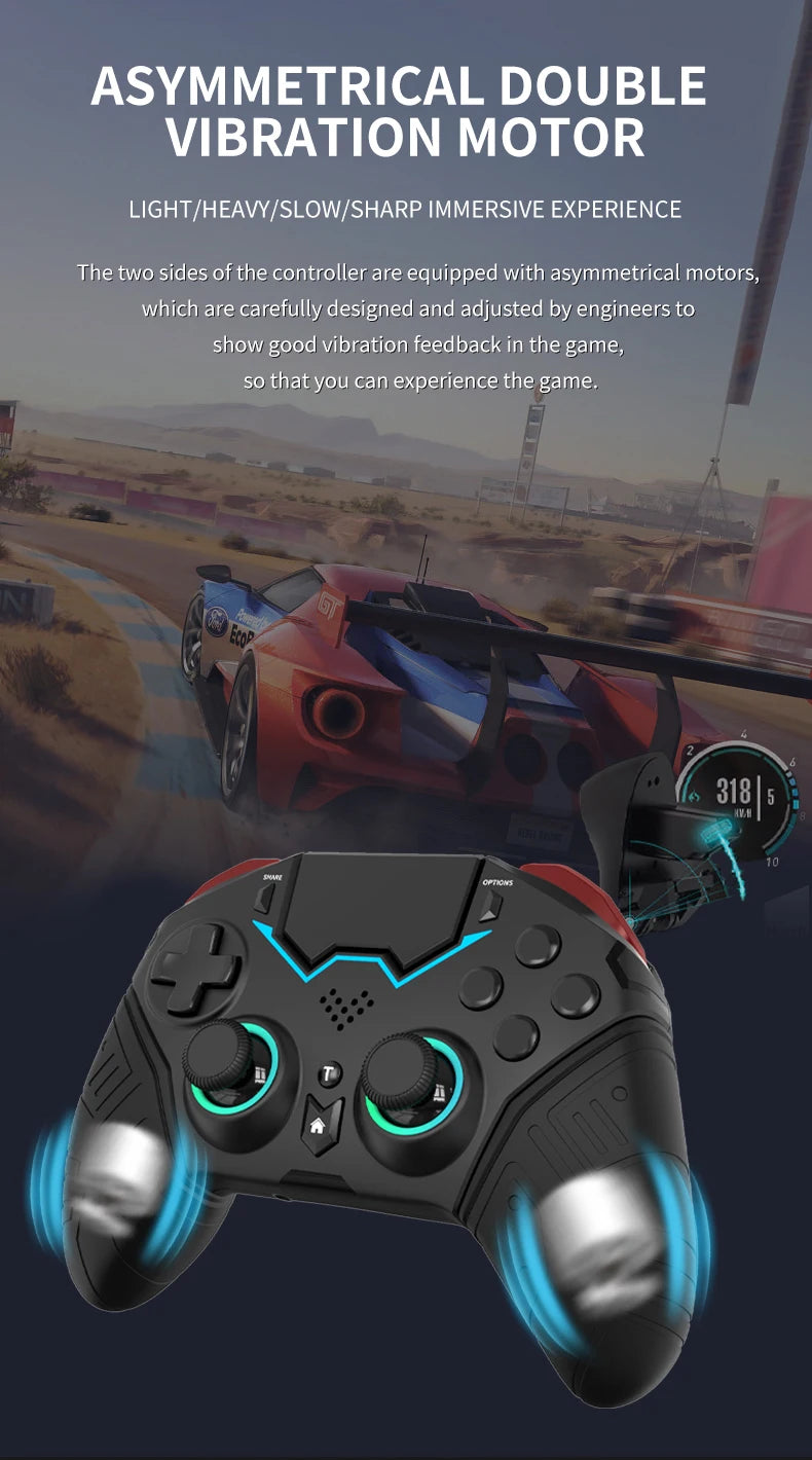 Controlador inalámbrico para PS4, PS3, PS, Playstation 4, 3, teléfono móvil, PC, Android, TV, Control, Bluetooth, Gamepad, Joystick para juegos