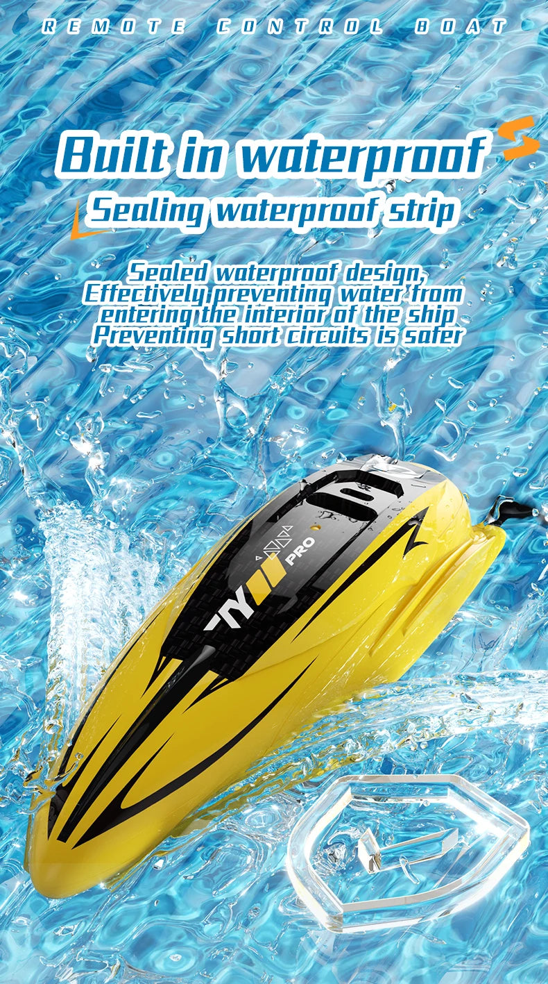 Barco RC de Alta Velocidad con Motor Dual y Control Remoto