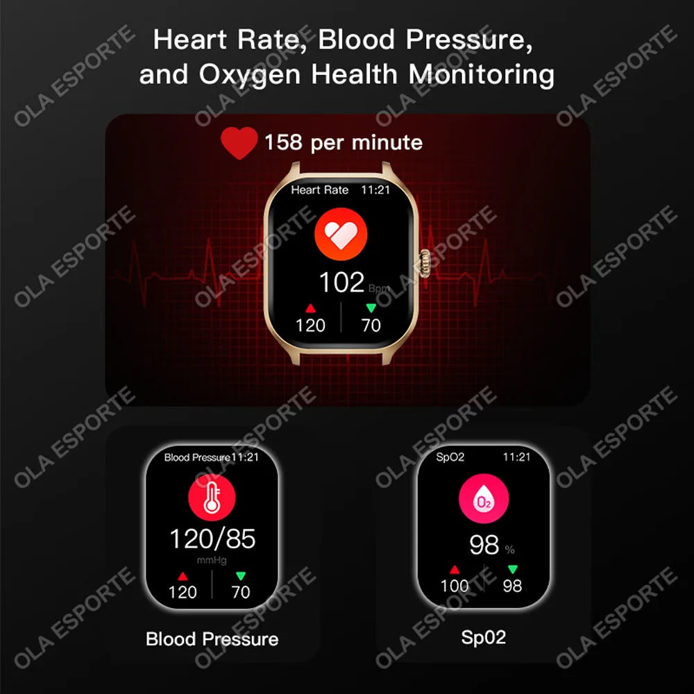 Reloj Inteligente Oxígeno y Presión Arterial Ma27