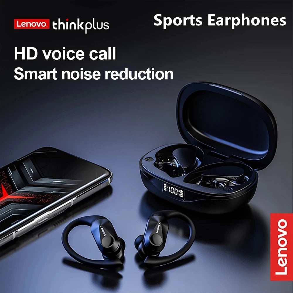 Auriculares Bluetooth TWS Lenovo LP75 Deportivos con Gancho y Micrófono