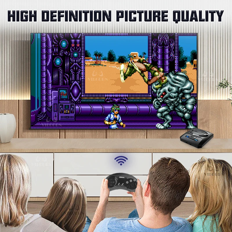 VILCORN Game Stick 4k TV HD Out, consola de juegos Retro clásica para Sega Nes Dendy, controlador inalámbrico, Gamepad, soporte para 2 jugadores