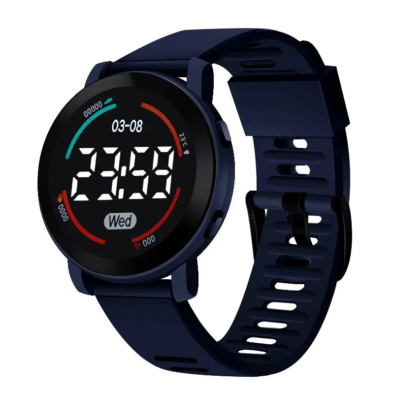 Reloj Digital YIKAZE para niños y niñas, relojes deportivos luminosos de dibujos animados para niños, reloj de pulsera electrónico para niños de 5 a 10 años