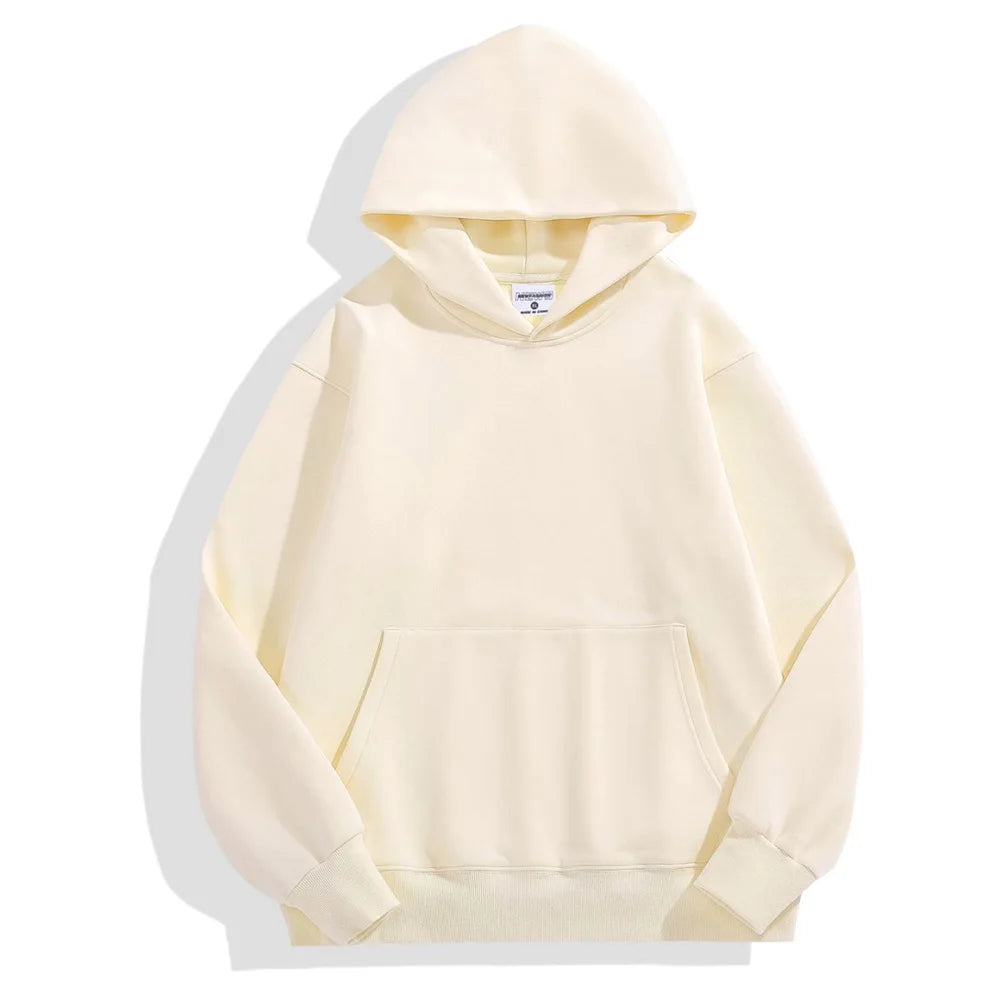 Sudadera con Capucha Pesada 480gsm, Algodón y Terciopelo