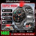 Reloj Inteligente Militar 1400mAh IPX8 Linterna