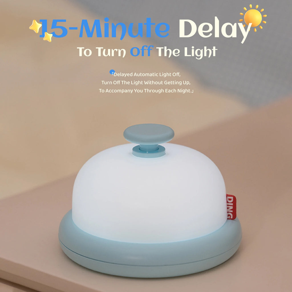 Luz nocturna Kawaii, bonita lámpara decorativa de escritorio, luz nocturna para bebé, lámpara de noche portátil, recargable por USB, regalo de cumpleaños para niños