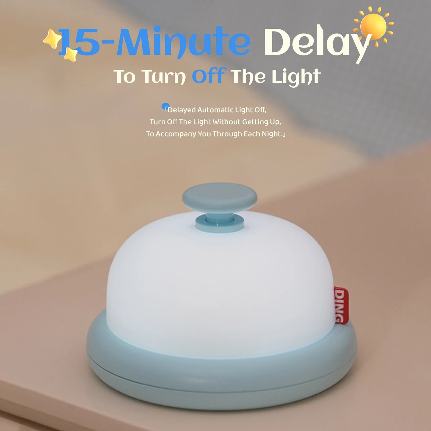 Luz nocturna Kawaii, bonita lámpara decorativa de escritorio, luz nocturna para bebé, lámpara de noche portátil, recargable por USB, regalo de cumpleaños para niños