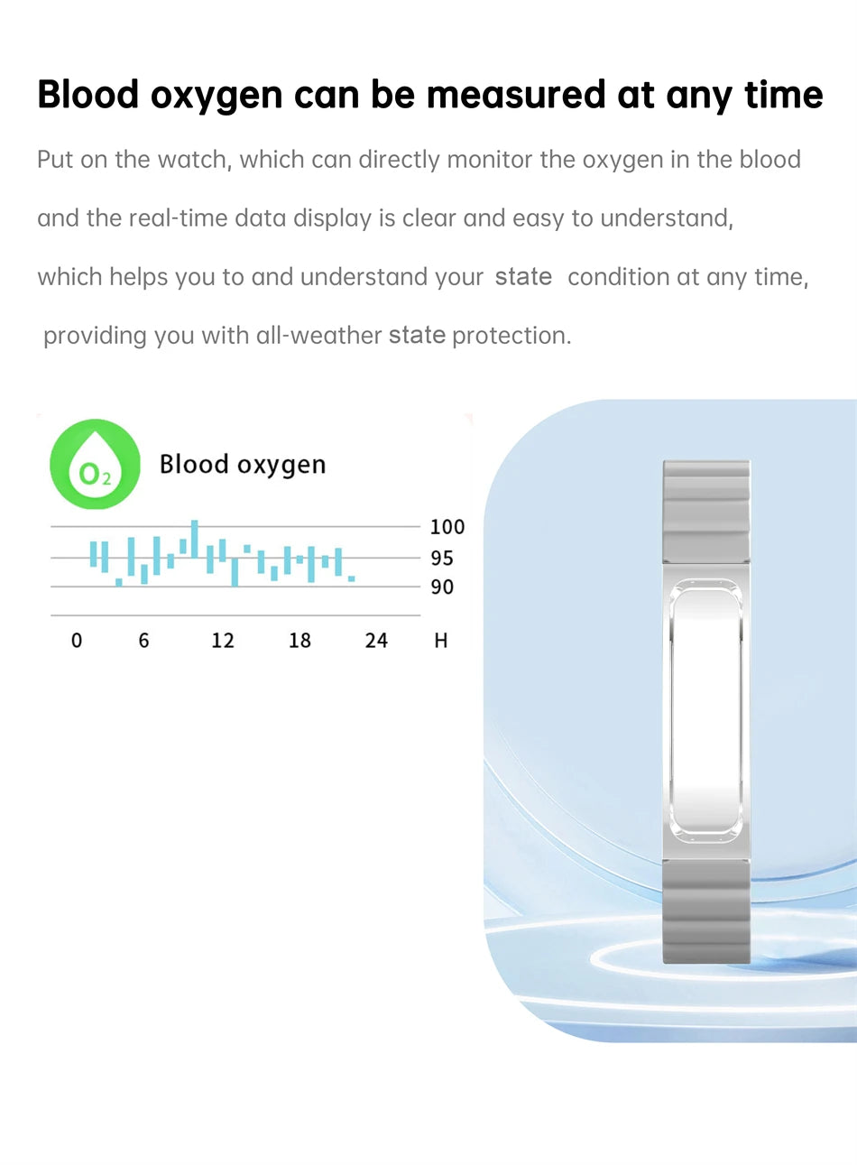 Pulsera inteligente con monitor cardíaco y seguimiento de sueño