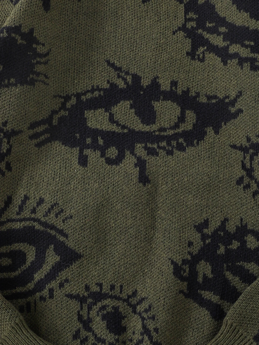 Nuevo Jersey Popular de otoño e invierno con diseño de Jacquard de ojos abstractos, suéter informal de punto con cuello redondo para hombre