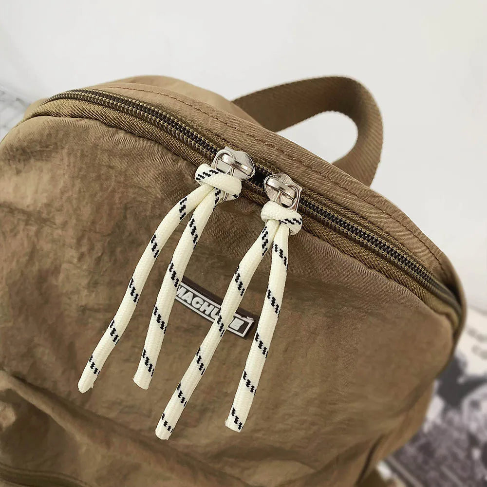 2025 nueva mochila plegable para mujer, mochila de gran capacidad, mochila de ordenador versión coreana Simple