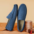 Mocasines de gamuza para hombre sin cordones, cómodos para uso diario