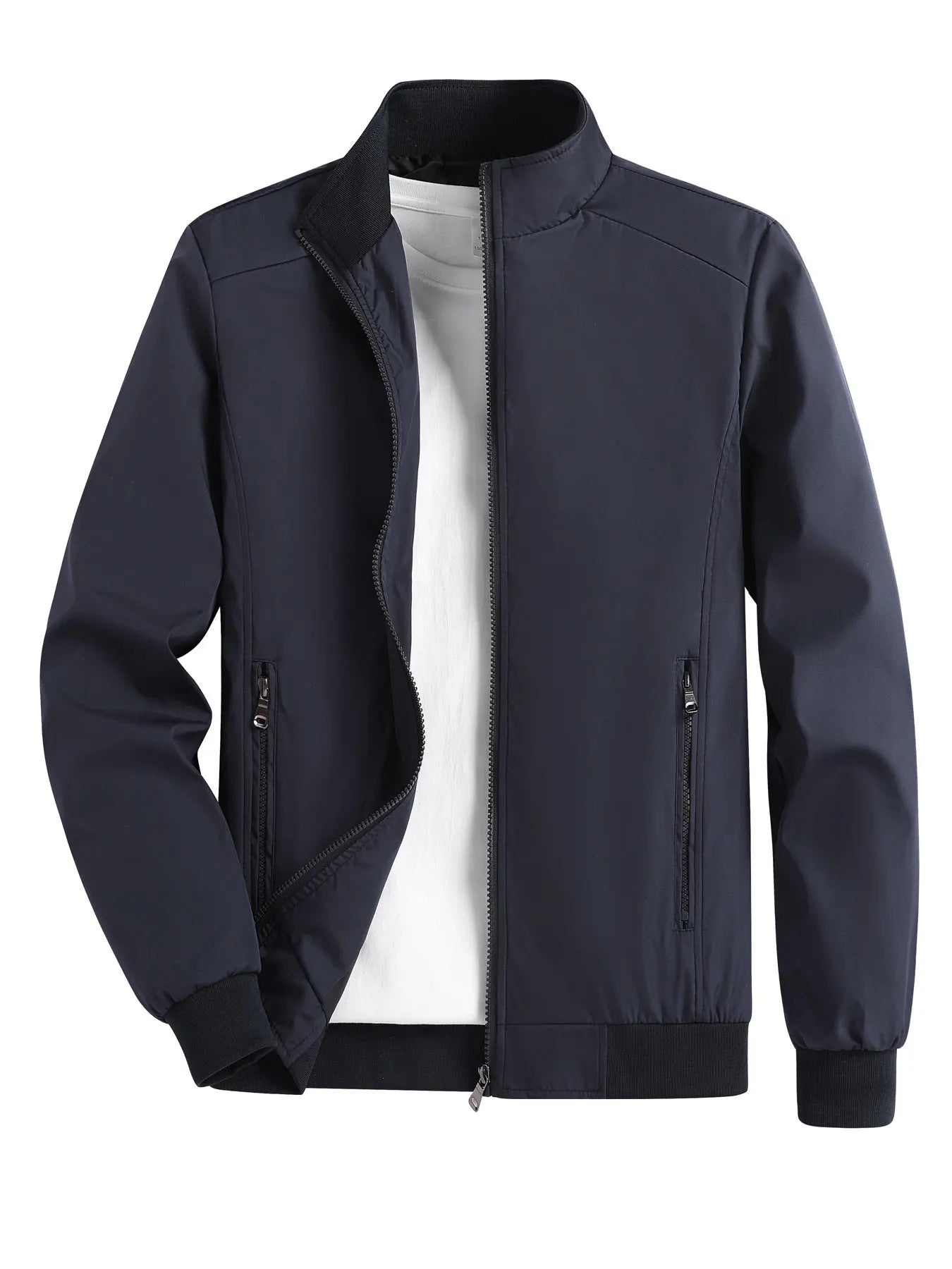 Cárdigan Hombre Cuello Levantado Primavera/Otoño – Chaqueta Versátil