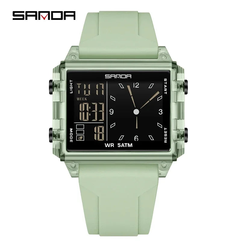 Reloj Digital SANDA Deportivo para Hombre Multifunción Luminoso