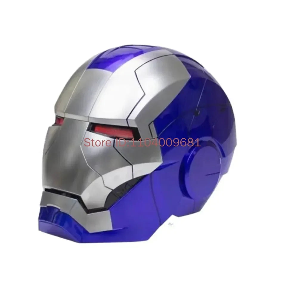 Casco de Iron Man de Marvel, Escala 1:1, MK50 MK5 MK17, con Control por Voz y Ojos Luminosos, Modelo Coleccionable para Adultos, Juguete de Navidad
