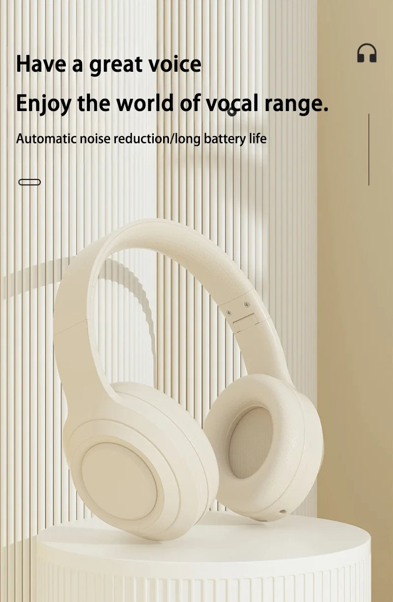 Auriculares Lenovo Bluetooth 5.3, Auriculares Inalámbricos Plegables para Computadora, Auriculares para Juegos 360 °   Auriculares con Sonido Estéreo Originales