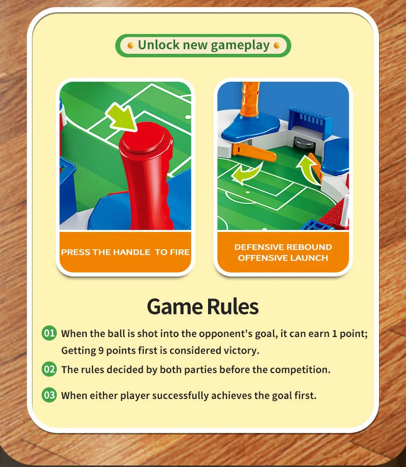 Juego de Fútbol de Mesa Portátil para Niños - Multijuego