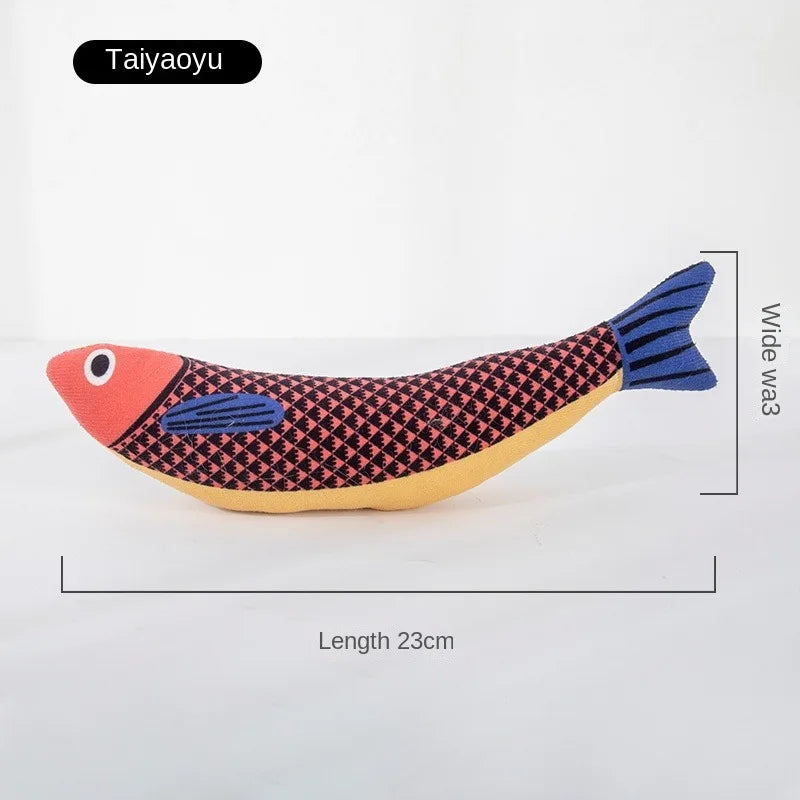 1 pieza de juguete creativo para gatos con forma de pez, resistente a mordeduras, hierba gatera, juguetes para masticar para mascotas, suministros de interacción para mascotas, favores para gatos