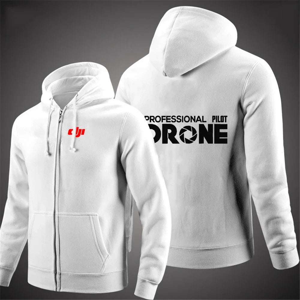 Sudadera con Capucha DJI Pilot para Hombre, Color Sólido