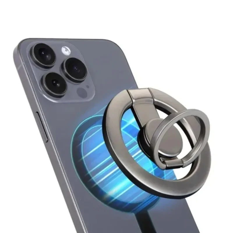 Spinner Antiestrés Plegable y Soporte Magnético para Teléfono con Anillo para Dedos, Compatible con Magsafe iPhone 17 16 15 14 13 12 Pro Max