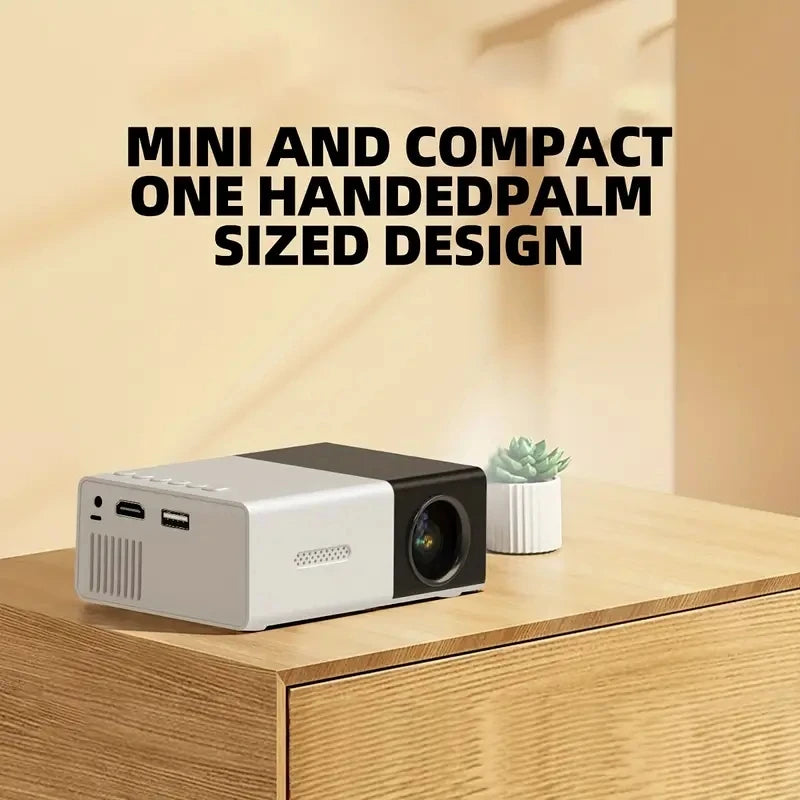 Proyector mini YG300 HD con conexión HDMI y USB para cine en casa