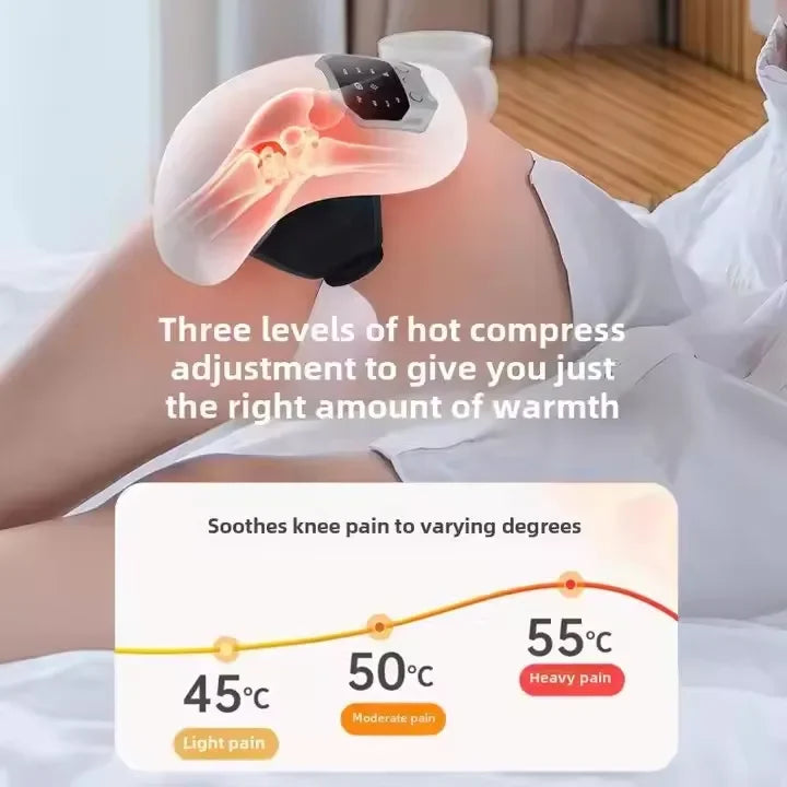 Masajeador de Rodilla Inteligente con Calor Infrarrojo y Vibración