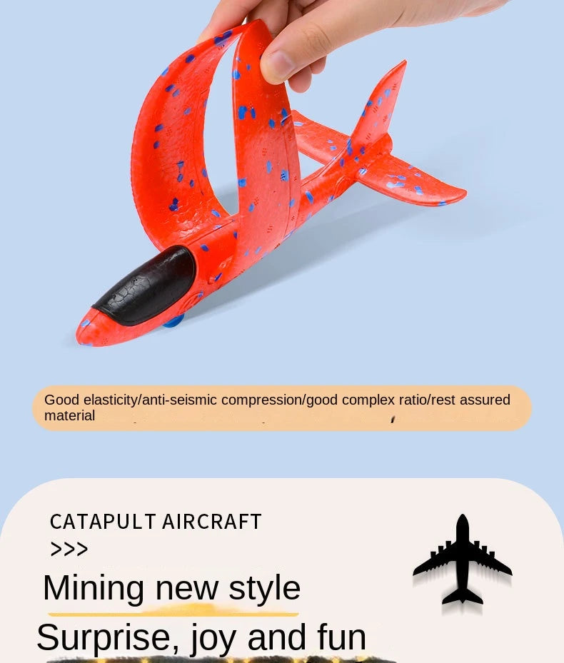 Avión de eyección al aire libre para niños, juguetes de espuma, aviones oy gun, juegos al aire libre para padres e hijos, juguetes, regalos para niños, juguete volador