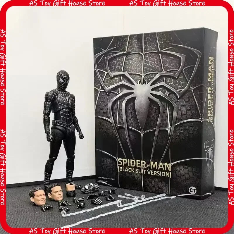 Figura de Acción de Spiderman de 14 cm de Hot Toys - Versión Peter Tobey Maguire Anime Shf, Modelo Articulado, Muñeco Coleccionable, Regalo