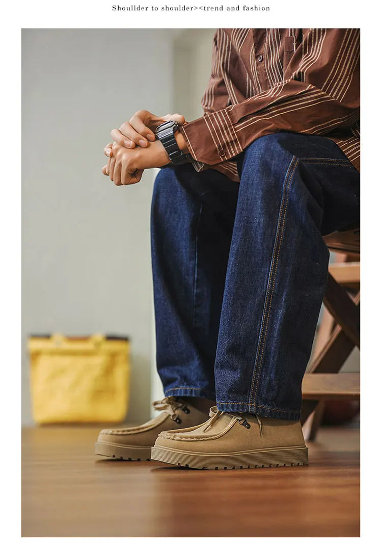 Zapatos descalzos con punta ancha para hombre, calzado informal retro clásico, zapatos ligeros para deportes al aire libre, zapatos para caminar, zapatos de trabajo de suela gruesa de color caqui