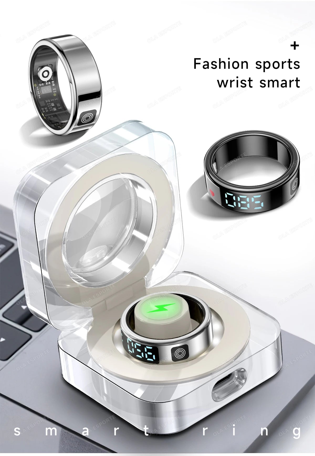 Anillo Inteligente Pantalla Gestos Cámara Remota