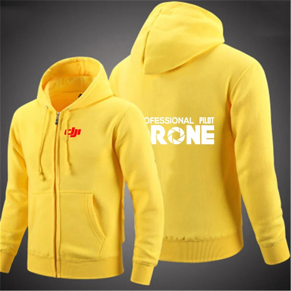Sudadera con Capucha DJI Pilot para Hombre, Color Sólido