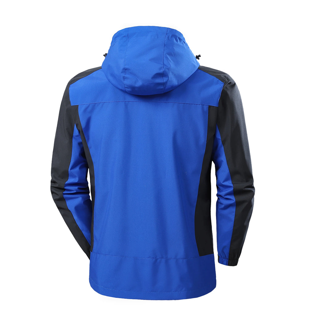 Chaqueta de senderismo impermeable para hombre, cortavientos a prueba de viento de gran tamaño, Camping, caza, correr, senderismo, pesca, abrigo para hombre al aire libre